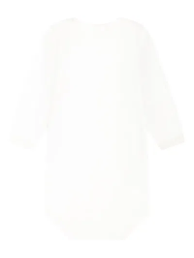 Petit Bateau Striped Bodysuits (pack Of Three) In White