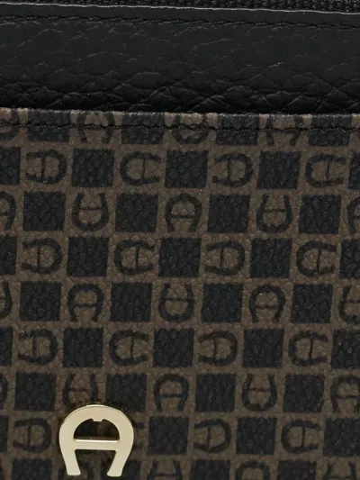 Pre-owned Aigner Vintage  Monogram Card Holder