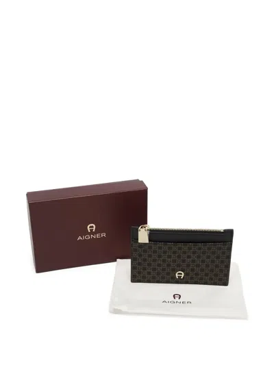 Pre-owned Aigner Vintage  Monogram Card Holder
