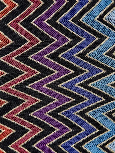 Missoni Zig-zag-pattern Halter-neck Swimsuit In Multi