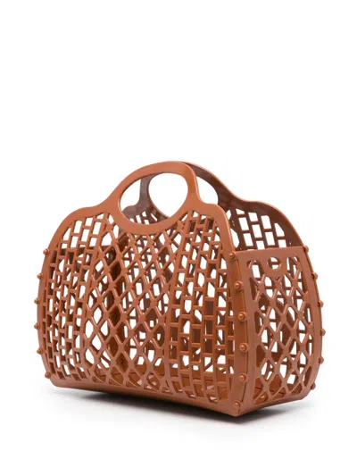 Chloé Cage Tote Bag In Jelly