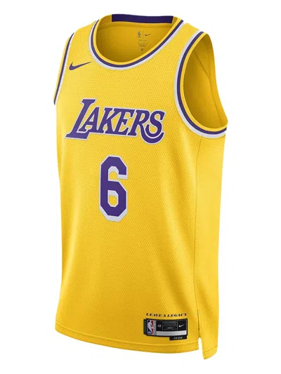 Nike X Nba La Lakers Jerseys 'lebron James 6' In Yellow
