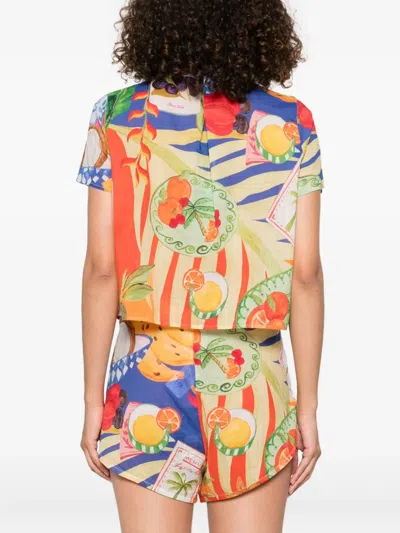Farm Rio Summer Picnic Shirt Summer Picnic Multicolor In Multi