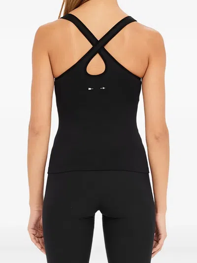 The Upside Cross-back Performance Tank Top In Black