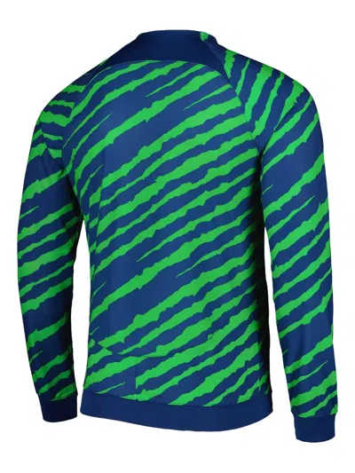 Nike Men's Brasil Academy Pro Full-zip Knit Soccer Jacket In Green