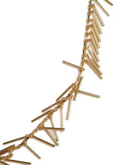 Jil Sander Teardrop-style Brass Necklace In Metallic