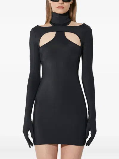 Vetements High-neck Cut-out Mini Dress