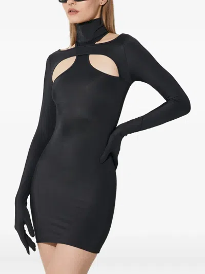 Vetements High-neck Cut-out Mini Dress