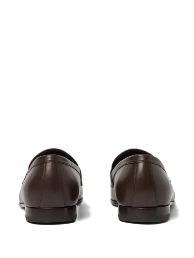 Scarosso Austin Leather Penny Loafers In Brown