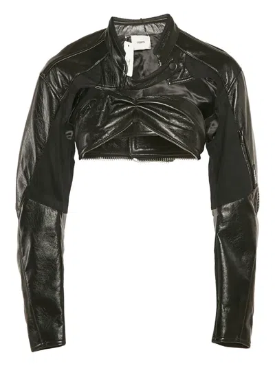 Pre-owned Coperni  Cropped Biker Jacket