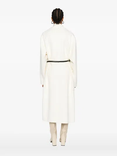 Sportmax Double-faced Robe Coat Clothing In Neutral