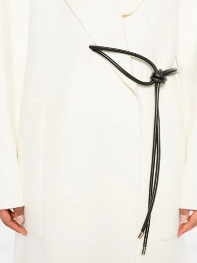 Sportmax Double-faced Robe Coat Clothing In Neutral