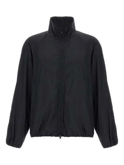 The Row Oyu Zip-front Bomber Jacket In Black