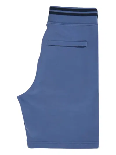 Psycho Bunny Liam Logo-patch Elastic-waist Shorts In Blue