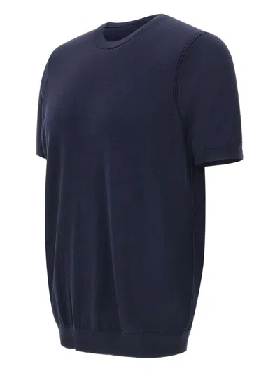 Diktat Short-sleeve Ribbed-edge Sweater