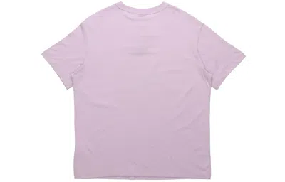 Nike (wmns)  Sportswear Essential Sports Running Training Round Neck Short Sleeve Light Purple T-shir In Pink