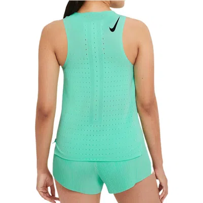 Nike (wmns)  Aeroswift Solid Color Sports Breathable Running Green Vest
