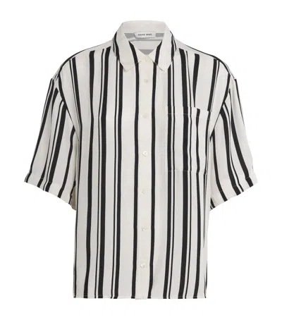 Anine Bing Satin Stripe Coco Shirt