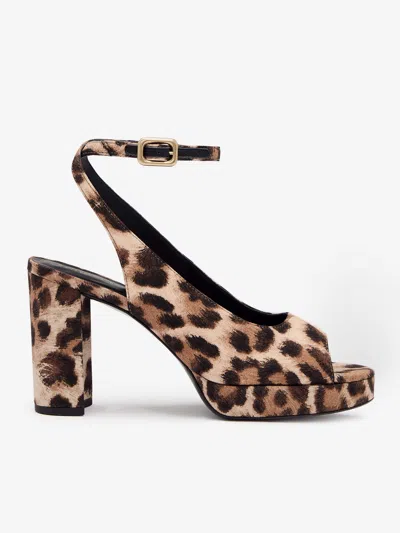 Reformation Paulette Platform Sandal In Multi