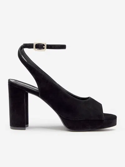 Reformation Paulette Platform Sandal In Black