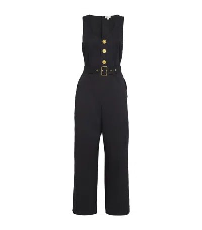 L Agence Belted Branca Jumpsuit