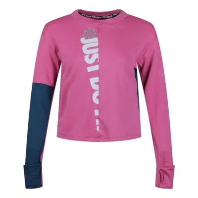 Nike (wmns) As W Nk Icnclsh Sphr Top Crew Cosmic Fuchsia In Pink