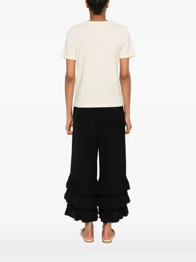 Chloé Graphic Illustration Crew Neck T-shirt In White