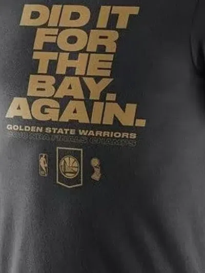 Nike Nba Golden State Warriors "did It For The Bay Again" T-shirt In Black