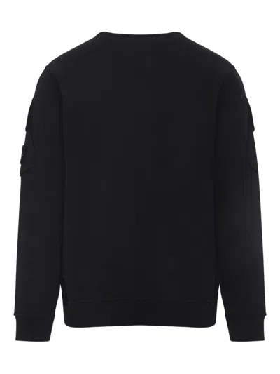Stone Island Logo Patch Pullover Sweatshirt