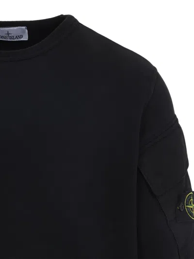 Stone Island Logo Patch Pullover Sweatshirt