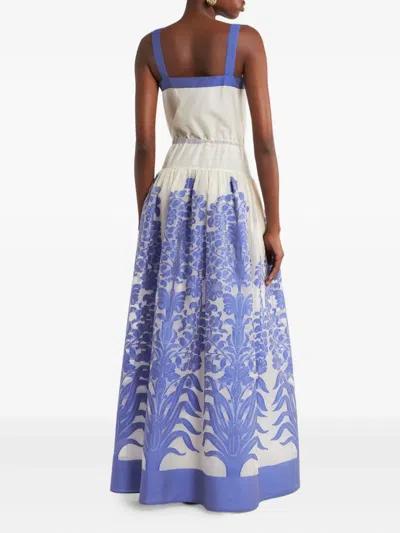 Etro Fil-coupé Dress In Blue