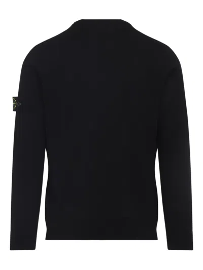 Stone Island Logo Patch Wool Sweater