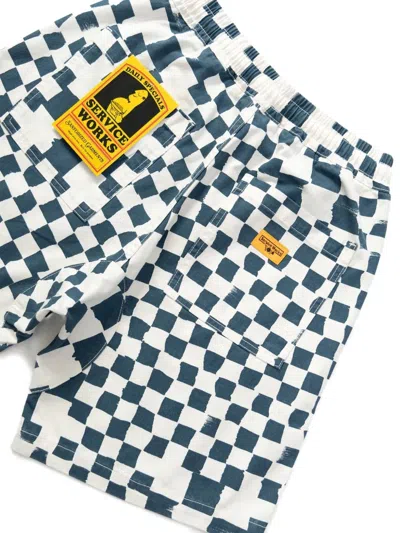 Service Works Chef Check-pattern Shorts