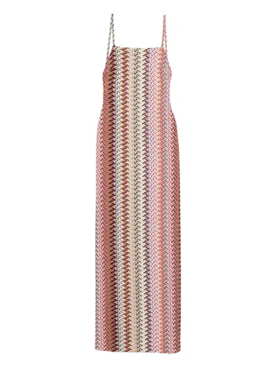 Missoni Zigzag Lurex Maxi Dress In Multi