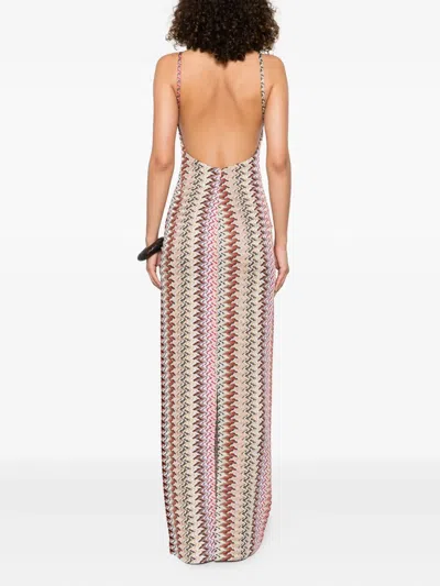 Missoni Zigzag Lurex Maxi Dress In Multi