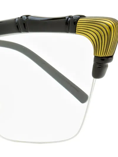 Gucci Bamboo-detail Cat-eye Glasses In Multi