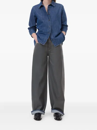 Closed Denim Button-up Shirt In Blue