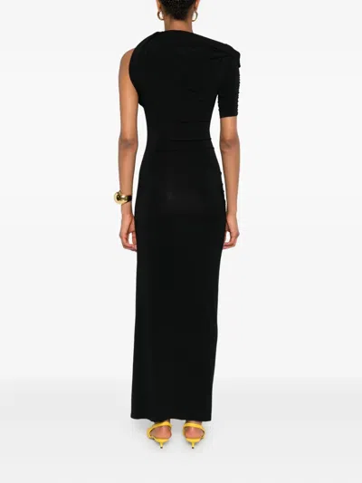 Jacquemus The Drapeado Maxi Dress In Black