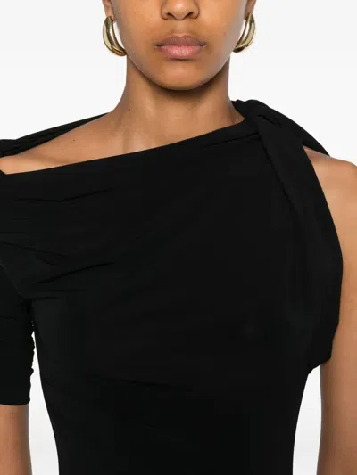 Jacquemus The Drapeado Maxi Dress In Black