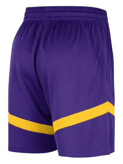 Nike Nba Lakers Icon Shorts In Purple