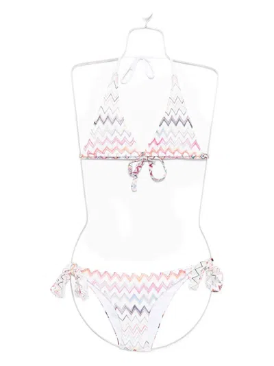Missoni Zigzag-motif Bikini Set In Multi