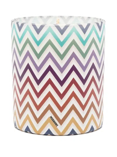 Missoni Zigzag-printed Candle (220g) In Multi