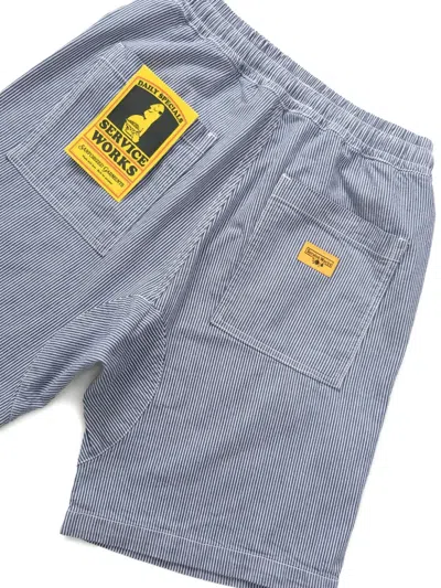 Service Works Chef Stripe-pattern Drawstring Shorts