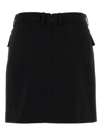 Balenciaga Skirts With Belt Loops And Front Pockets In Black