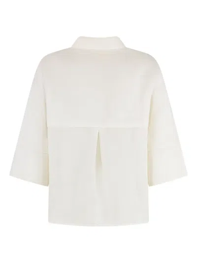 120% Lino Linen Shirt In White