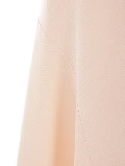 Loro Piana Silk Flared Skirt In Neutral