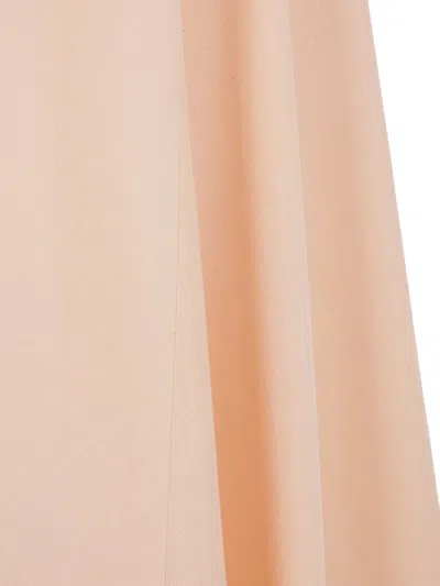 Loro Piana Silk Flared Skirt In Neutral