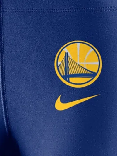 Nike Nba Golden State Warriors Essential Stripe Leggings In Blue