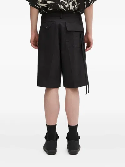 Undercover Pleated Shorts In Black