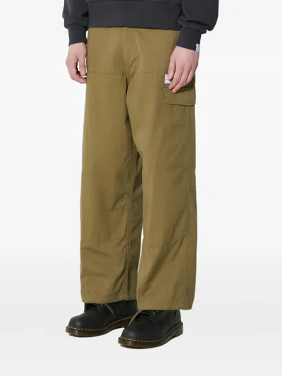 Human Made Logo-patch Trousers In Green